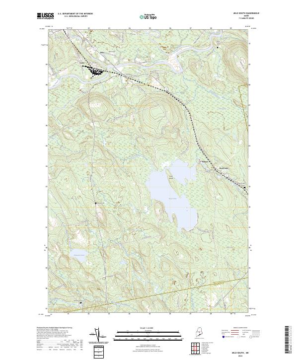 USGS Topographic Map – Milo South