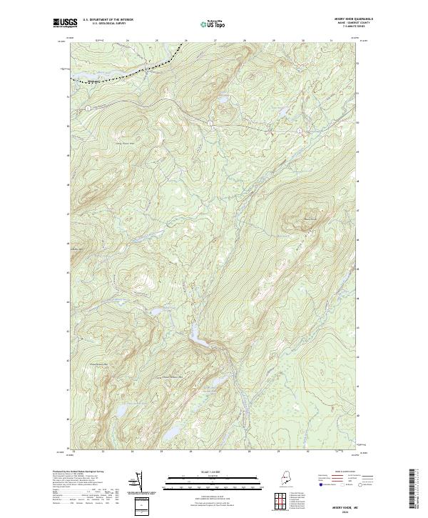 USGS Topographic Map – Misery Knob