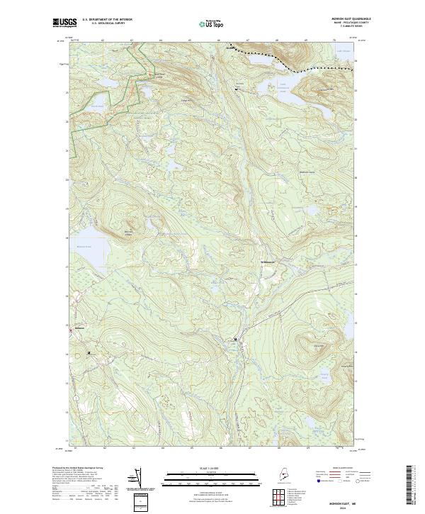 USGS Topographic Map – Monson East
