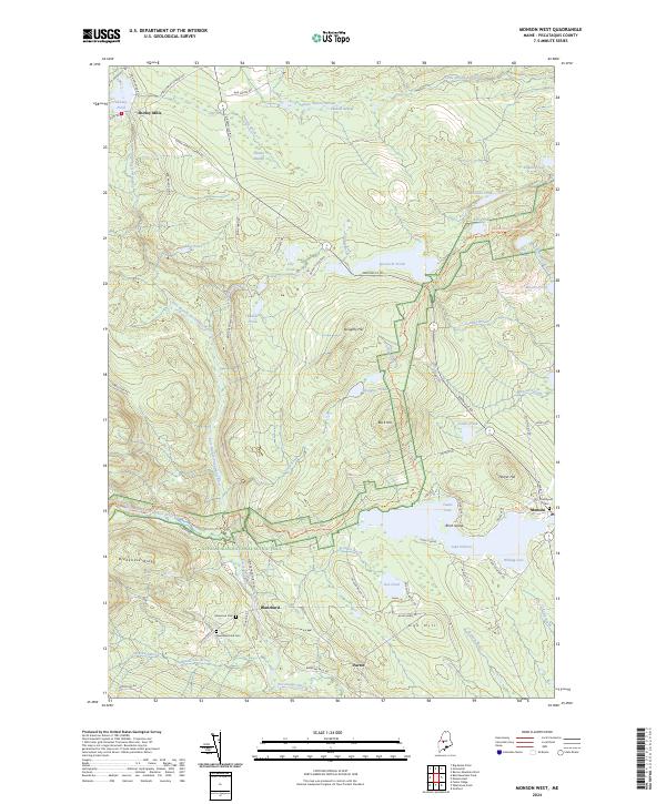USGS Topographic Map – Monson West