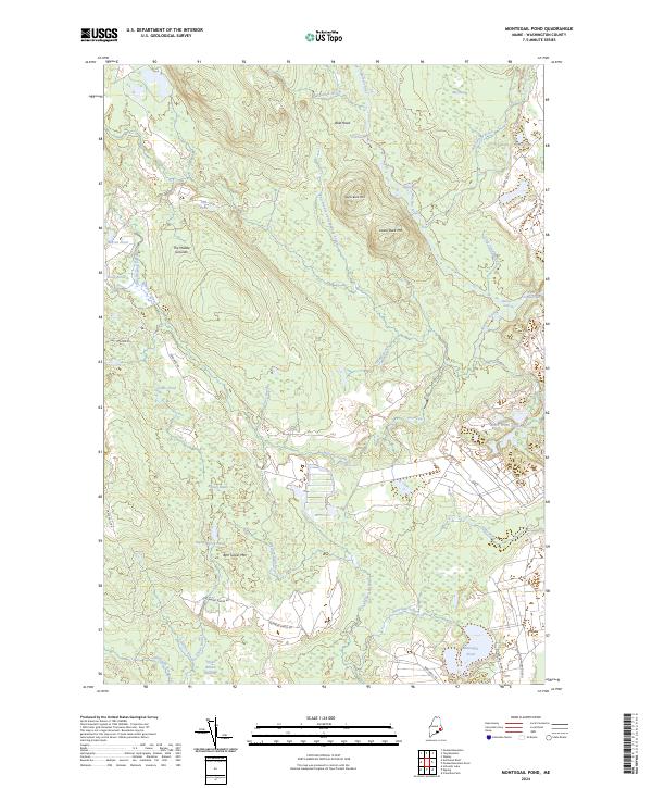 USGS Topographic Map – Montegail Pond