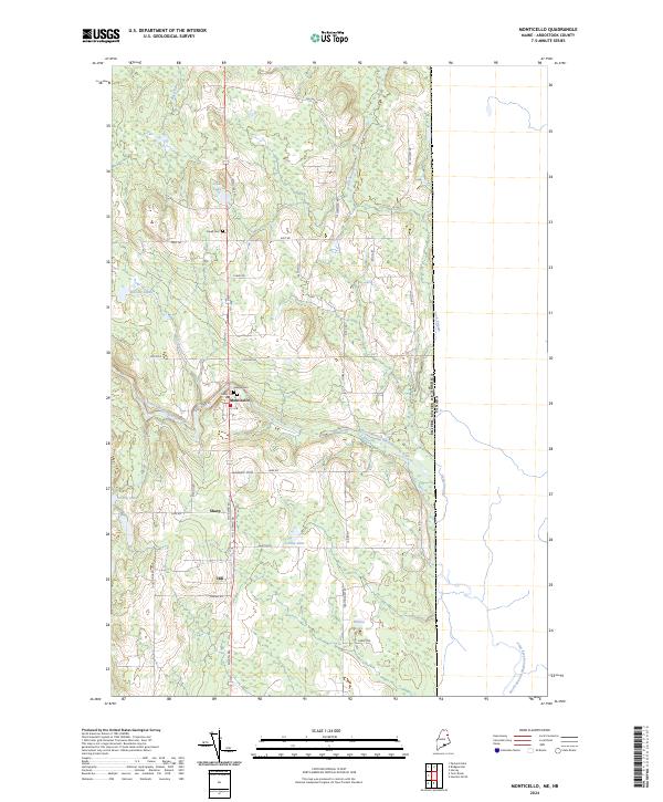 USGS Topographic Map – Monticello