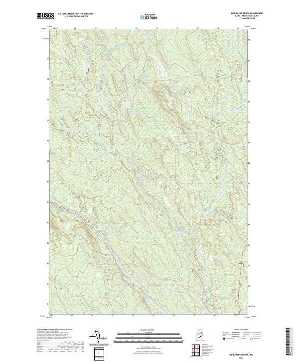 USGS Topographic Map – Monument Brook