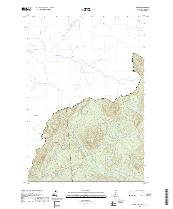 USGS Topographic Map – Moose Bog