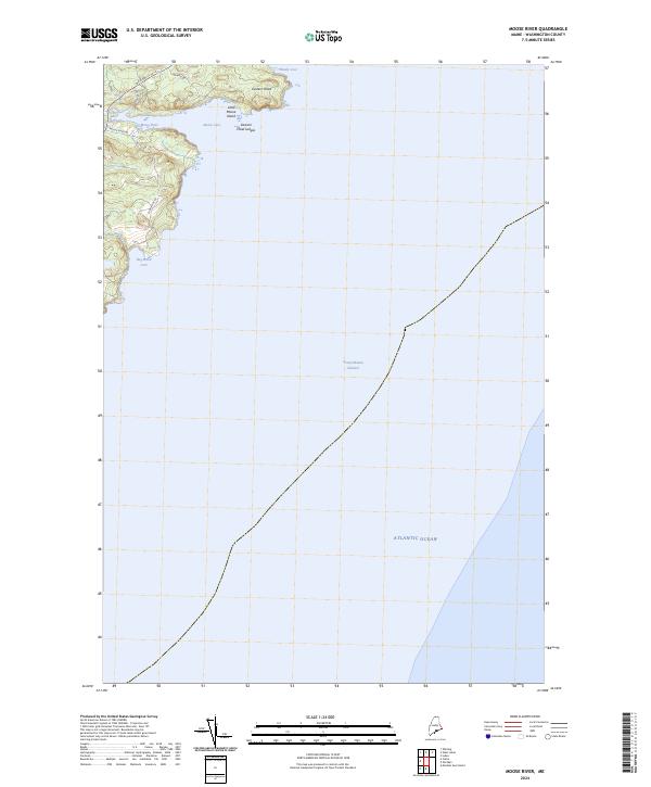 USGS Topographic Map – Moose River