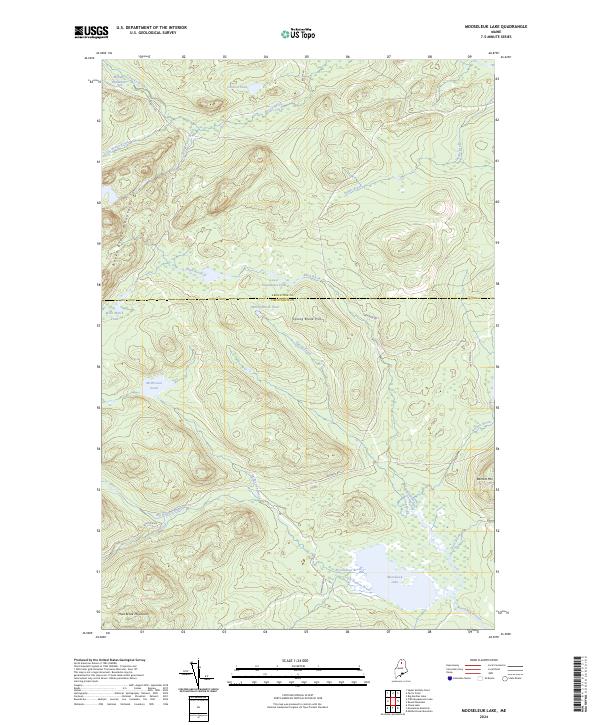 USGS Topographic Map – Mooseleuk Lake