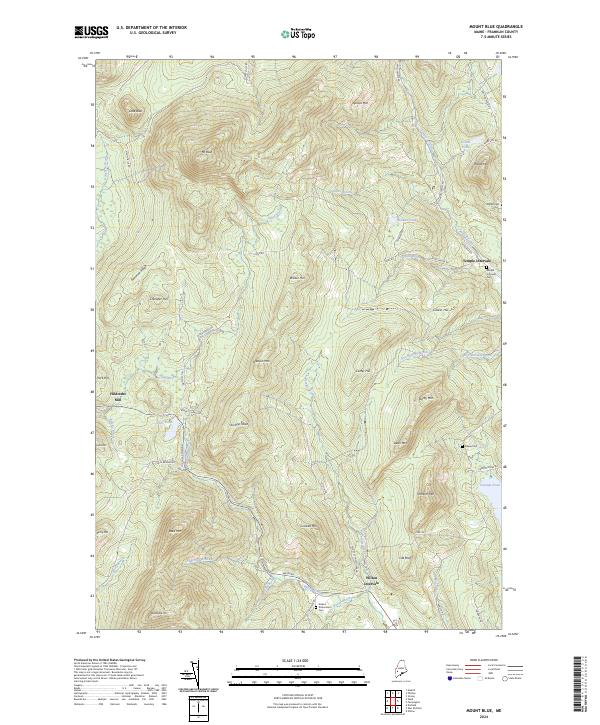 USGS Topographic Map – Mount Blue