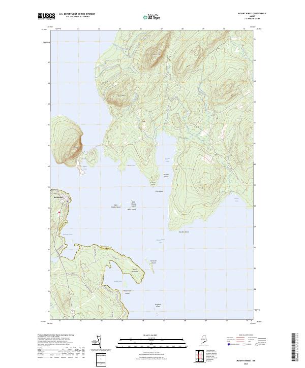 USGS Topographic Map – Mount Kineo