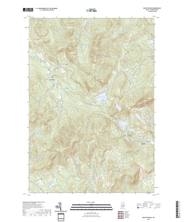 USGS Topographic Map – Mount Zircon