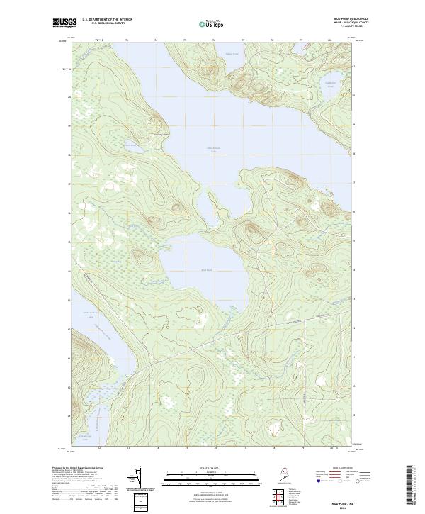 USGS Topographic Map – Mud Pond