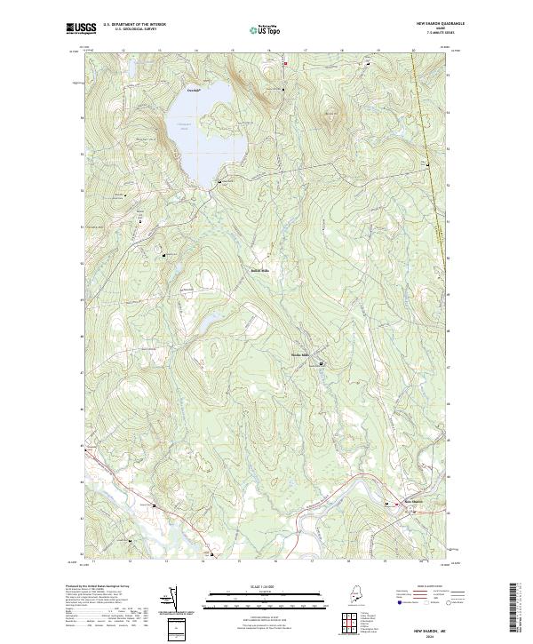USGS Topographic Map – New Sharon