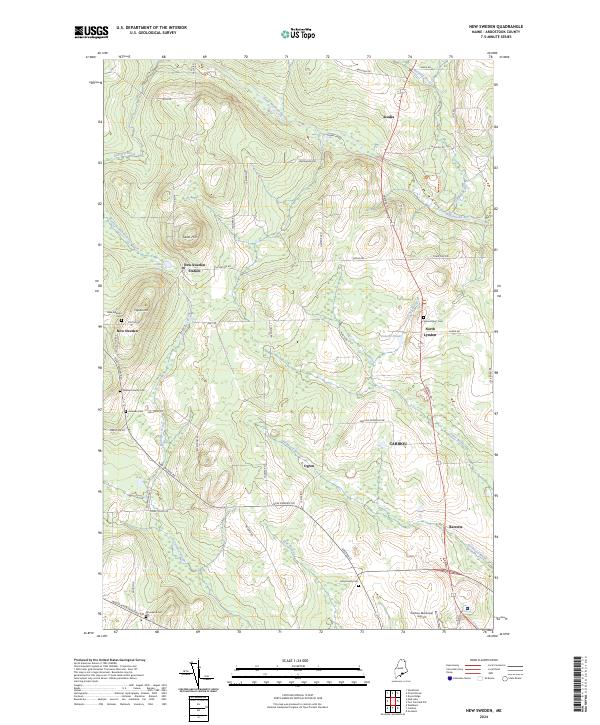 USGS Topographic Map – New Sweden