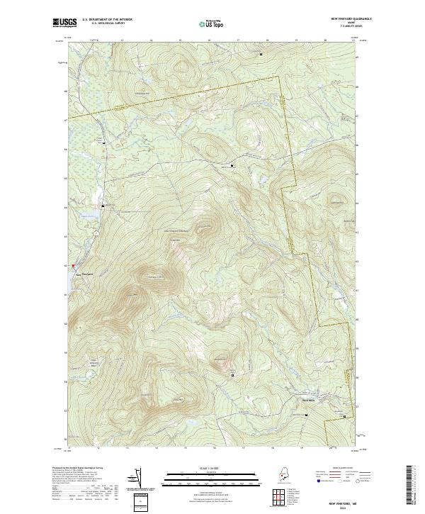 USGS Topographic Map – New Vineyard