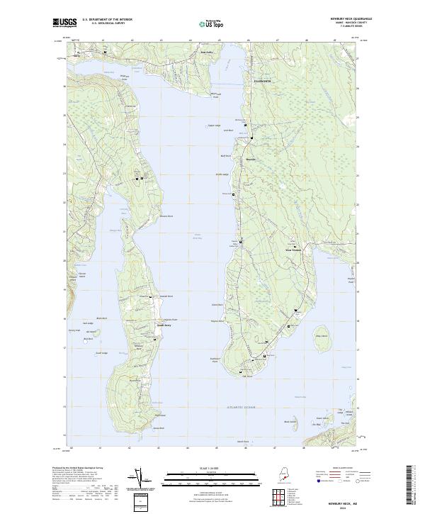 USGS Topographic Map – Newbury Neck