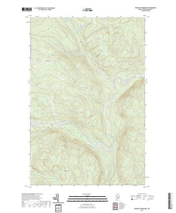 USGS Topographic Map – Ninemile Deadwater