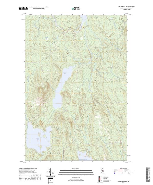 USGS Topographic Map – Nollesemic Lake
