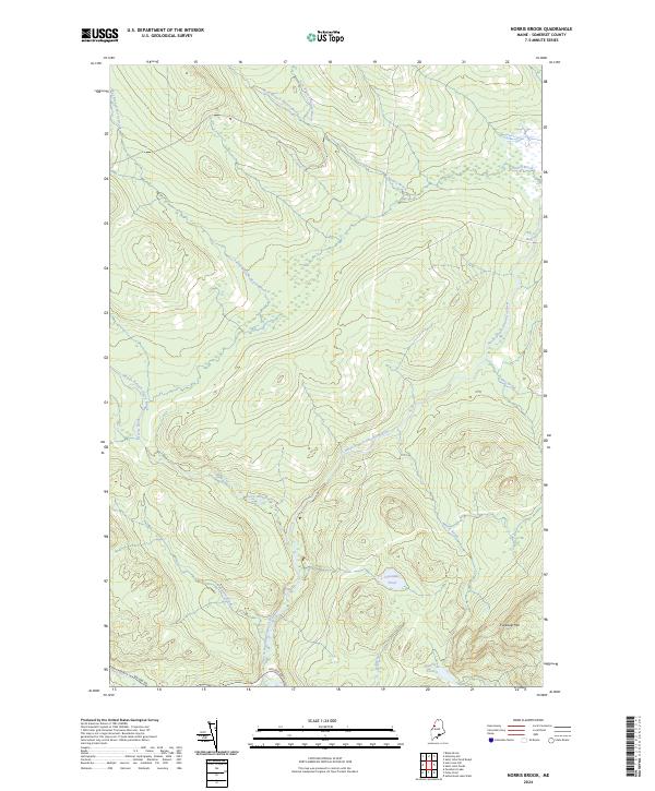 USGS Topographic Map – Norris Brook