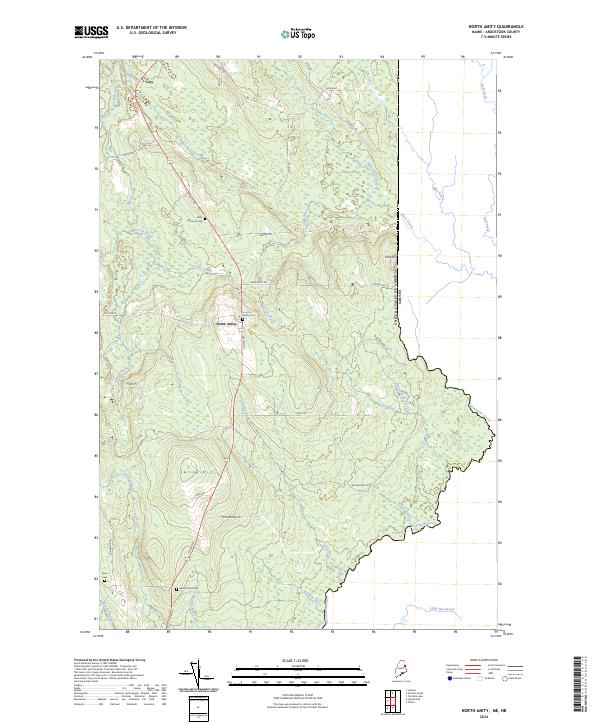 USGS Topographic Map – North Amity