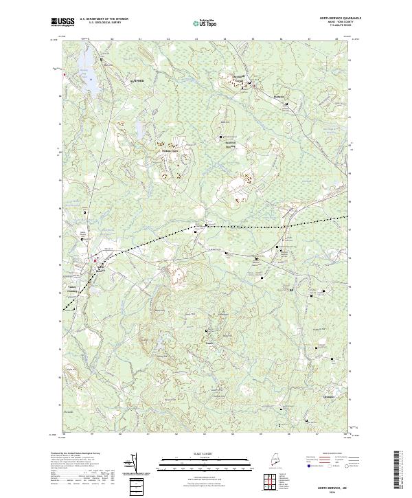 USGS Topographic Map – North Berwick