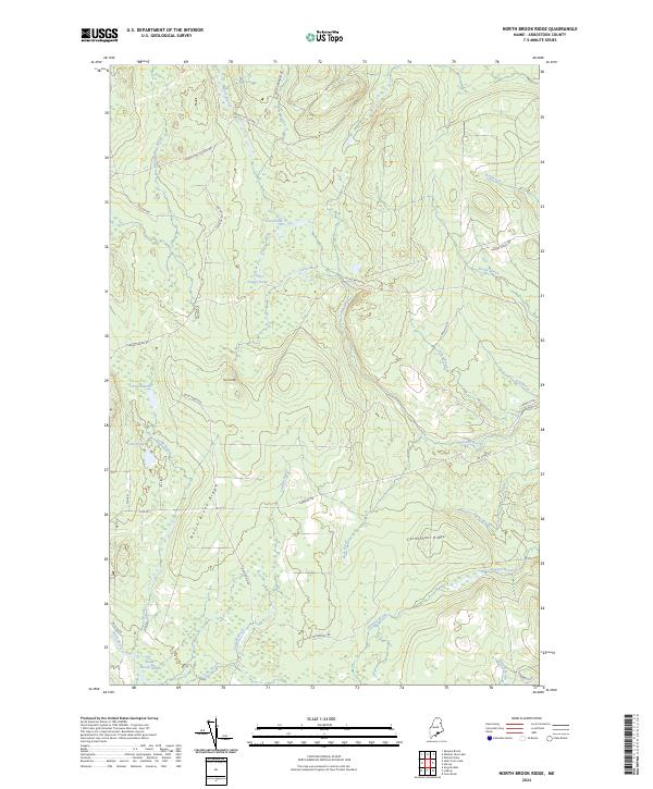 USGS Topographic Map – North Brook Ridge