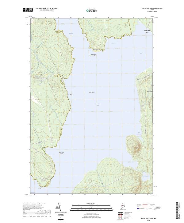 USGS Topographic Map – North East Carry