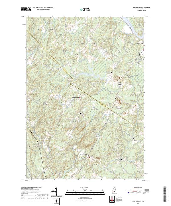 USGS Topographic Map – North Pownal