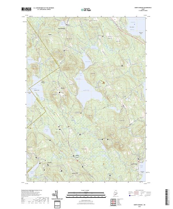 USGS Topographic Map – North Sebago