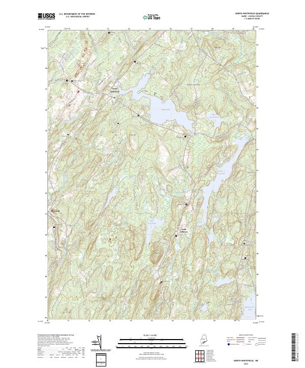 USGS Topographic Map – North Whitefield