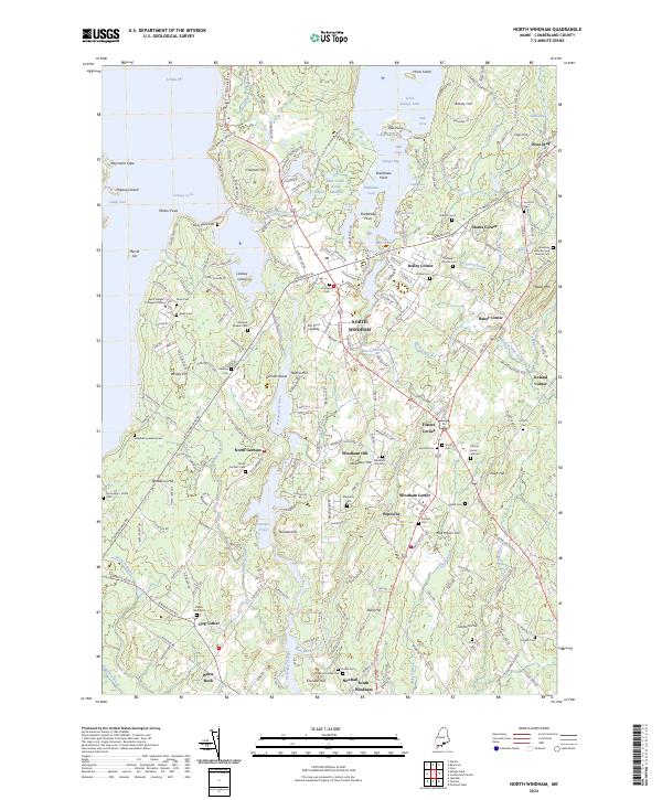 USGS Topographic Map – North Windham