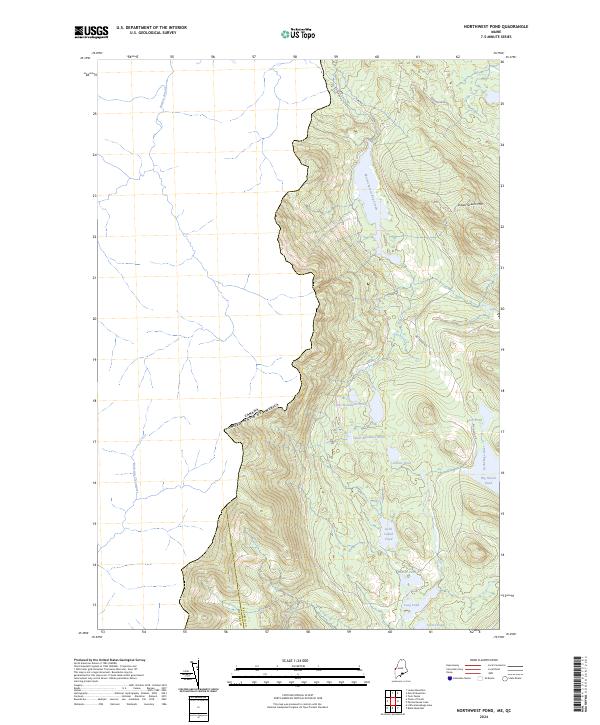 USGS Topographic Map – Northwest Pond