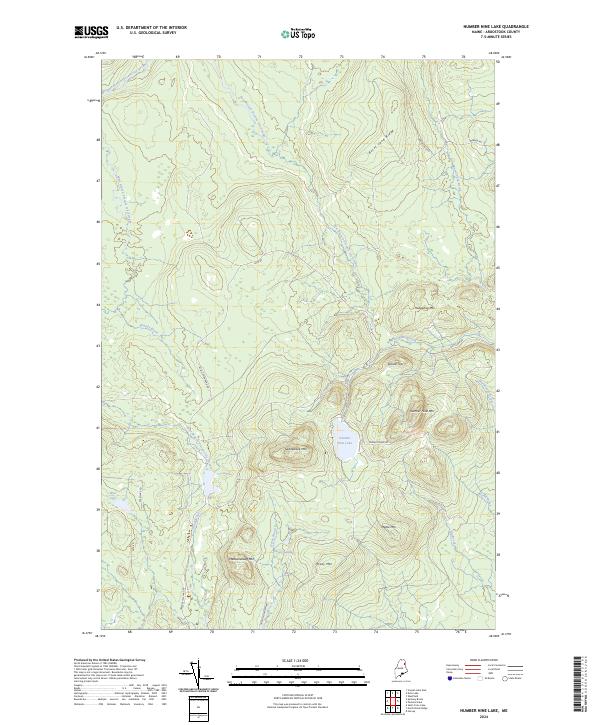 USGS Topographic Map – Number Nine Lake