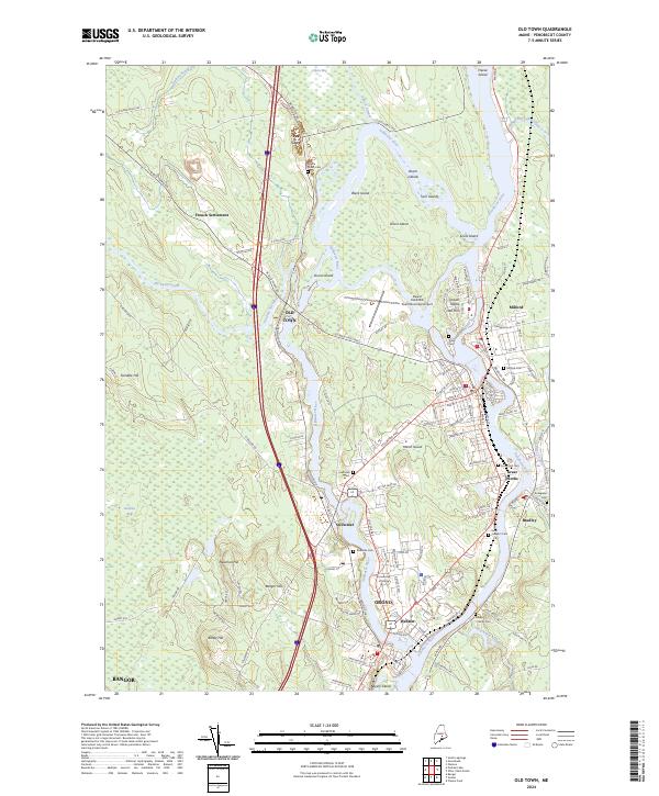 USGS Topographic Map – Old Town