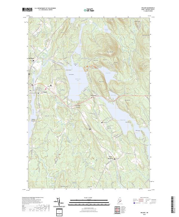 USGS Topographic Map – Orland