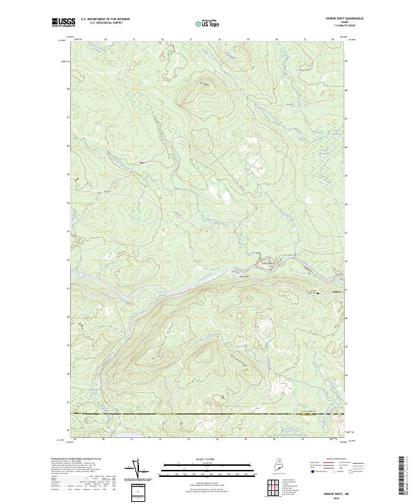 USGS Topographic Map – Oxbow West