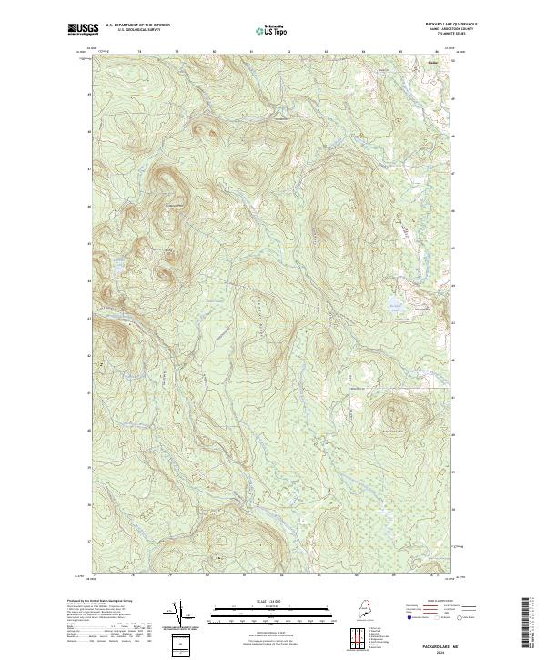 USGS Topographic Map – Packard Lake