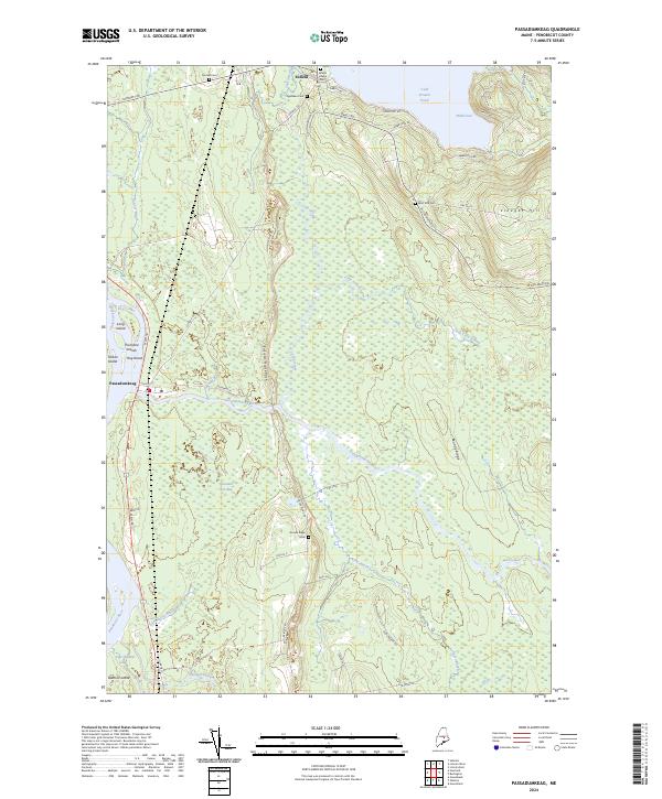 USGS Topographic Map – Passadumkeag