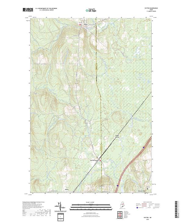 USGS Topographic Map – Patten
