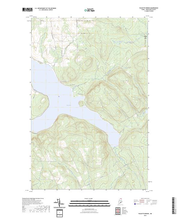 USGS Topographic Map – Paulette Brook