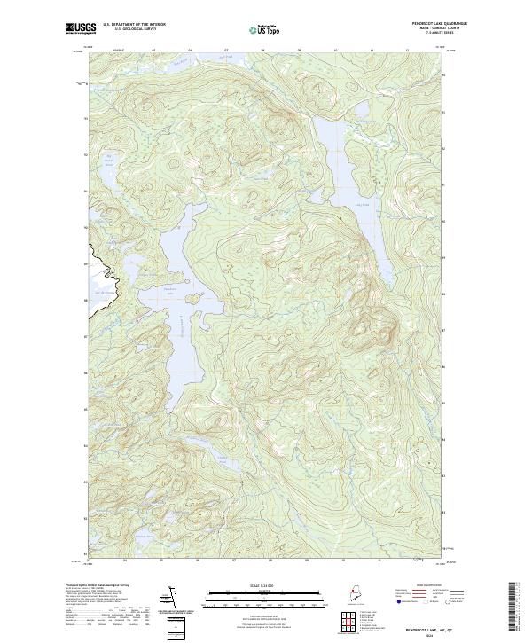 USGS Topographic Map – Penobscot Lake