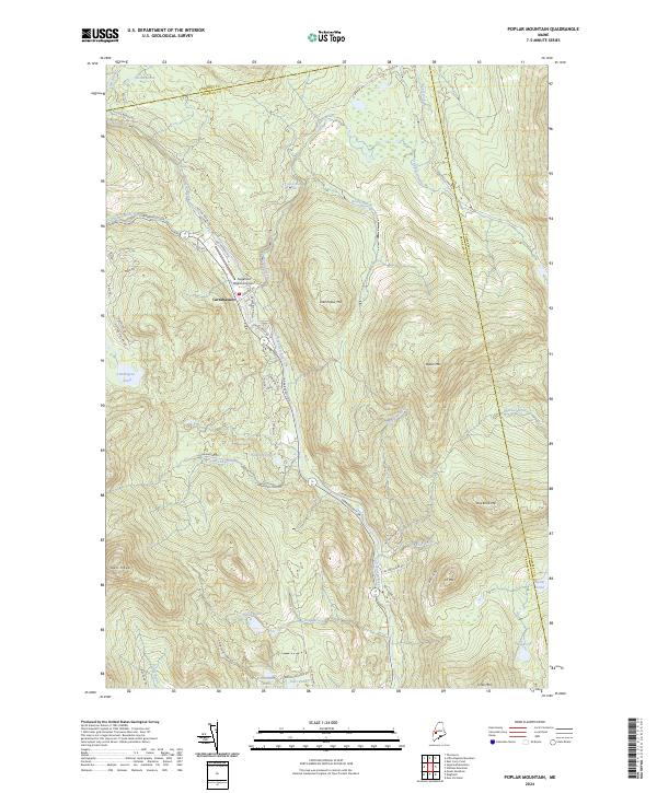 USGS Topographic Map – Poplar Mountain