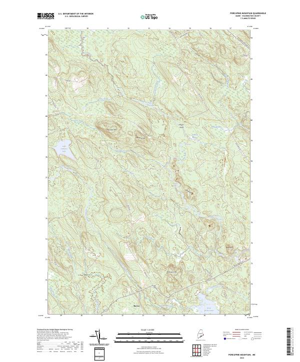USGS Topographic Map – Porcupine Mountain