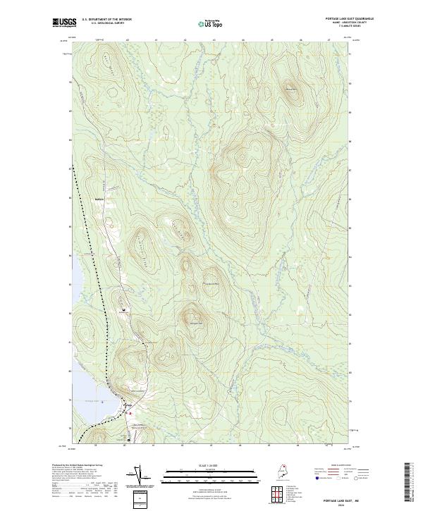 USGS Topographic Map – Portage Lake East