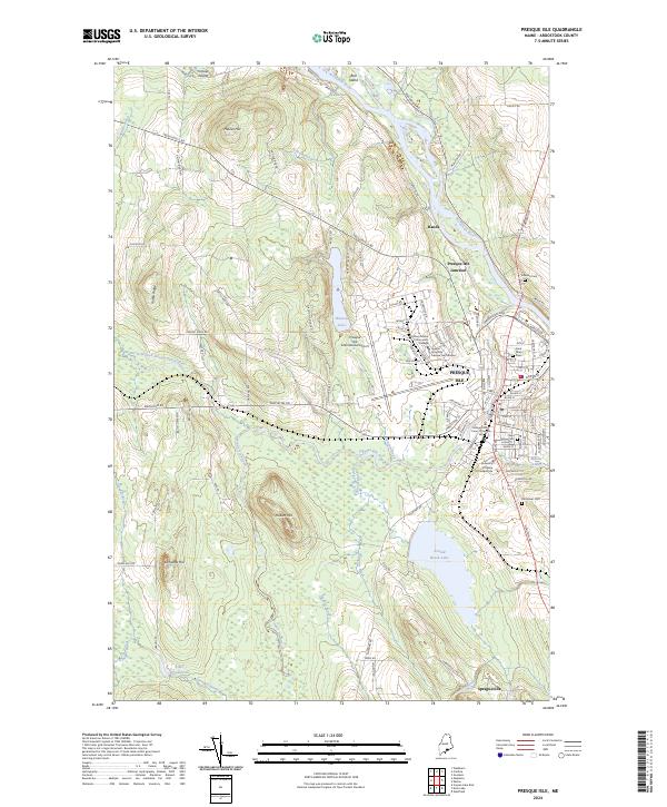 USGS Topographic Map – Presque Isle