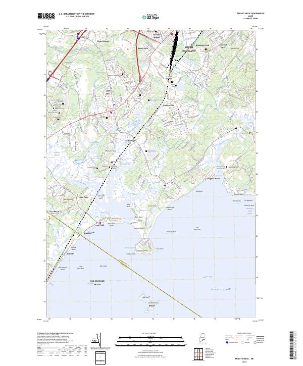 USGS Topographic Map – Prouts Neck