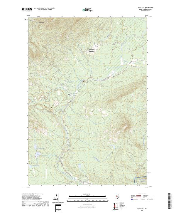 USGS Topographic Map – Quill Hill