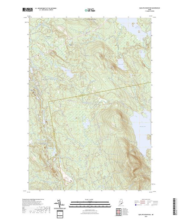 USGS Topographic Map – Quillpig Mountain