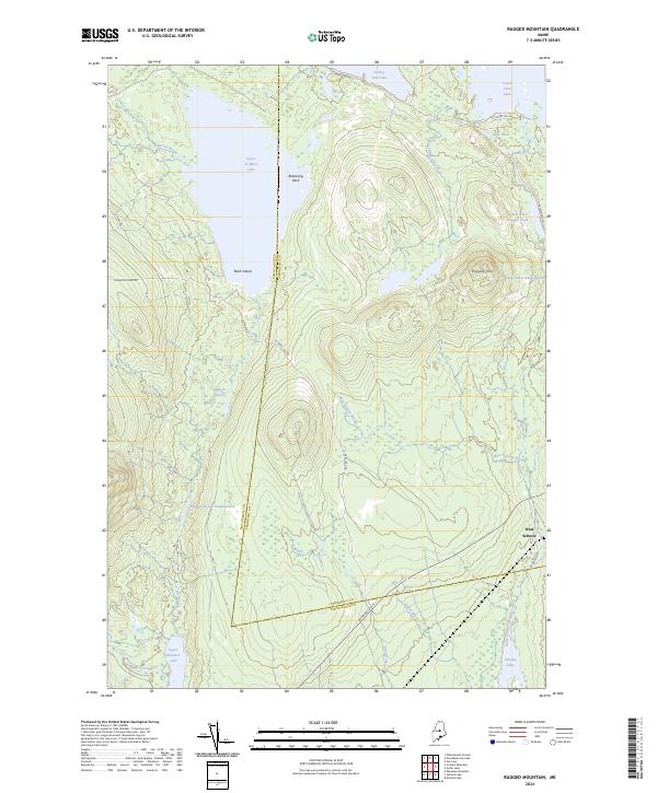 USGS Topographic Map – Ragged Mountain