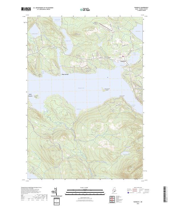 USGS Topographic Map – Rangeley