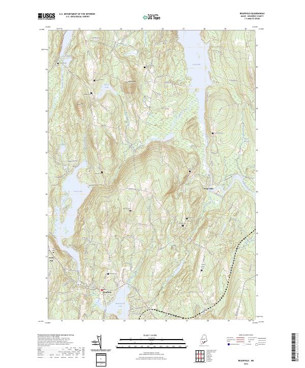 USGS Topographic Map – Readfield