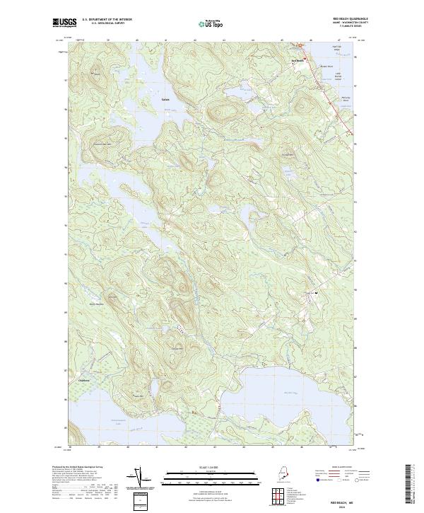 USGS Topographic Map – Red Beach